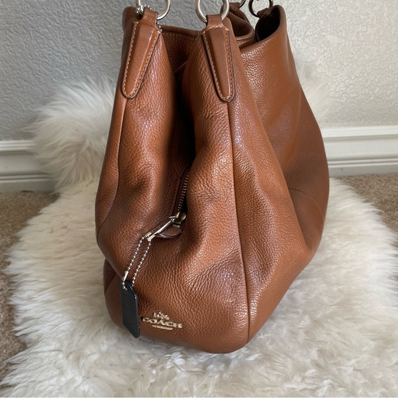 Coach Camel Brown Triple Compartment Purse - Picture 4 of 11